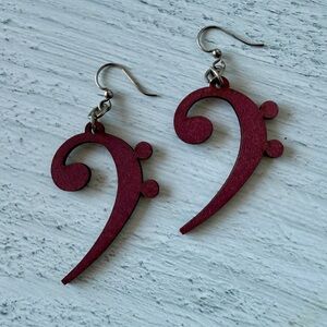 Bass Clef Earrings